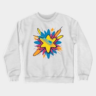pop art explosion Crewneck Sweatshirt
